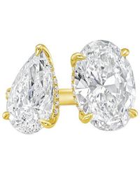 Diana M. Jewels - Diana M. 14K 6.00 Ct. Tw. Lab-Grown Diamond Two-Stone Ring - Lyst