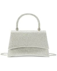 Tiffany & Fred Paris - Crystal-Embellished Leather Evening Satchel - Lyst