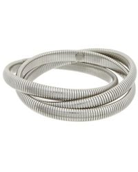Sterling Forever - Rhodium Plated Briar Stacking Link Stretch Bracelet - Lyst