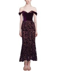 Marchesa - Midi Dress - Lyst
