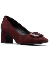Clarks - Fernie Trim Suede Pump - Lyst
