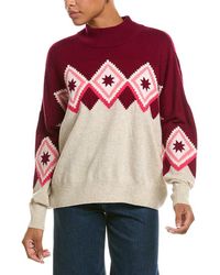 Brodie Cashmere - Poppy Fairisle Wool & Cashmere-Blend Sweater - Lyst