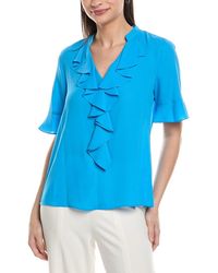 KARL LAGERFELD - Ruffle Blouse - Lyst