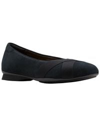 Clarks - Jazmynn Gem Suede Ballet Flat - Lyst