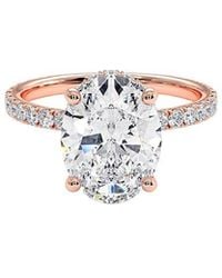 Lab Grown Diamonds - 14K Rose 3.50 Ct. Tw. Lab-Grown Diamond Ring - Lyst