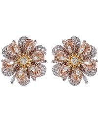Eye Candy LA - Cz Rose Studs - Lyst
