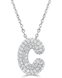 Sabrina Designs - 14K 0.46 Ct. Tw. Diamond Initial Necklace - Lyst