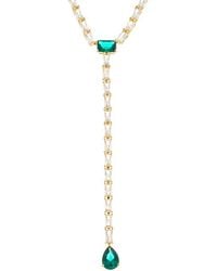 Crystal Haze Jewelry - 18K Plated Cz Statement Necklace - Lyst