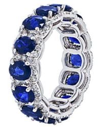 Diana M. Jewels - Fine Jewelry 18k 8.40 Ct. Tw. Diamond & Sapphire Ring - Lyst