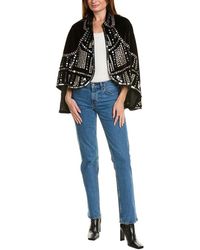 Saachi - Encore Embellished Velvet Cape - Lyst