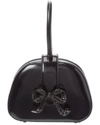 Self-Portrait - Self-Portrait Leather Top Handle Mini Bag - Lyst
