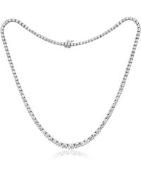 Diana M. Jewels Fine Jewelry 18k 17.00 Ct. Tw. Diamond Necklace - White