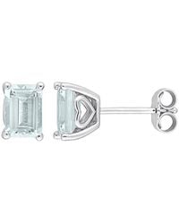 Rina Limor - Silver 1.90 Ct. Tw. Aquamarine Studs - Lyst