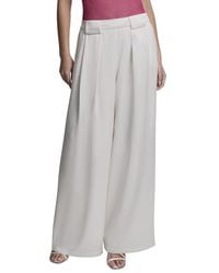 DKNY - Pleated Wide Leg Pant - Lyst