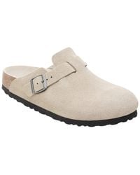 Birkenstock - Boston Soft Footbed Suede Sandal - Lyst