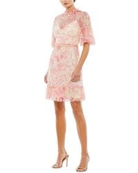 Mac Duggal - Flounce Sleeve Mini Dress - Lyst