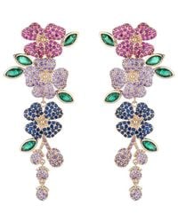 Eye Candy LA - Luxe Collection Bloom Cubic Zirconia Crystal Drop Earrings - Lyst