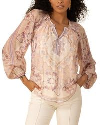 Hale Bob - Michaela Silk-Blend Blouse - Lyst