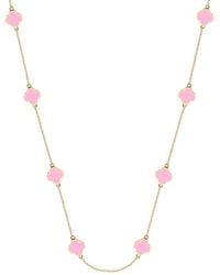 Gabi Rielle - 14K Over Agate Pendant Necklace - Lyst