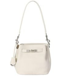 Tiffany & Fred Paris - Pebbled Mini Leather Bucket Bag - Lyst