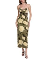 Lela Rose - Draped Bust Sheath Dress - Lyst