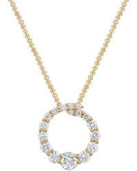 Diamond Select Cuts - 14k 0.47 Ct. Tw. Diamond Circle Necklace - Lyst