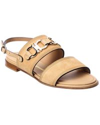 Ferragamo - Salvatore Chaim Suede Sandal - Lyst