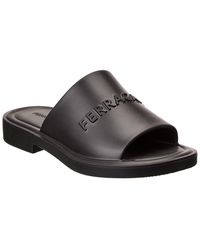 Ferragamo - Giuneva 3D Logo Rubber Sandal - Lyst