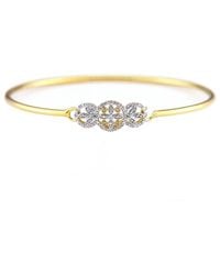 Diamond Select Cuts - 14K Over 0.1 Ct. Tw. Diamond Bangle Bracelet - Lyst