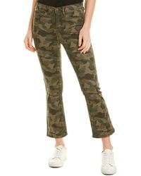 nicole miller jeans flare camo cropped jean