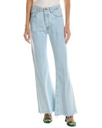 FRAME - The Lax Wisp Raw Fray Flare Jean - Lyst