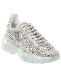 Jimmy Choo - Diamond/f Suede Sneaker - Lyst