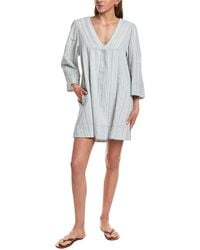 Free People - Goldie Balloon Sleeve Linen-Blend Mini Dress - Lyst