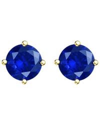 Rachel Glauber - 14k Plated Cz Studs - Lyst