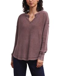 Z Supply - Driftwood Thermal Ls Top - Lyst