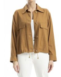 Max Studio - Linen-Blend Jacket - Lyst