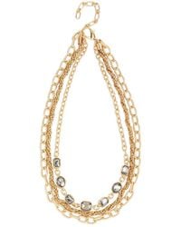 Saachi - 14K Crystal Cascade Chain Necklace - Lyst