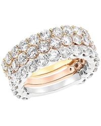 Diana M. Jewels - Fine Jewelry 18k Tri-color 5.93 Ct. Tw. Diamond Ring - Lyst