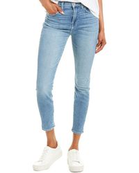 7 For All Mankind 7 For All Mankind Gwenevere Soft Vintage Polar Sky High-rise Ankle Cut - Blue