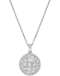H.J. Namdar - 14K 0.82 Ct. Tw. Diamond Cluster Necklace - Lyst