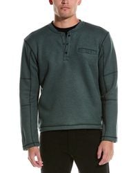 Vintage 1946 - 1X1 Fleece Bonded Henley - Lyst