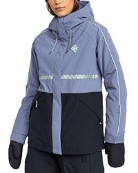 Roxy - Highridge Hoodie Snow Jacket - Lyst