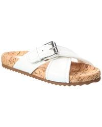 SCHUTZ SHOES - Nairobi Leather Flat Sandal - Lyst