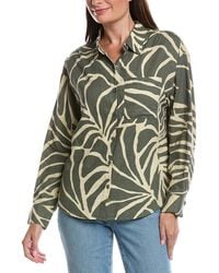 Z Supply - Alfie Tova Palm Button-Up Linen-Blend Blouse - Lyst