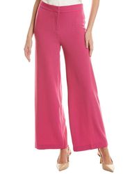 Nanette Lepore - Wide Leg Crepe Pant - Lyst