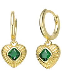 Genevive Jewelry - 14k Over Silver Hoops - Lyst