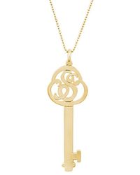 Jane Basch - 22k Over Silver Initial Key Pendant (a-z) - Lyst