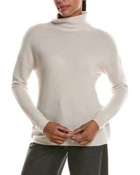 Forte - Textured Slouchy Funnel Neck 100% Cashmere Sweater - Lyst