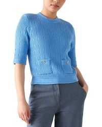 LK Bennett - Shona Knitted Wool-Blend Top - Lyst