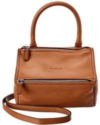 Givenchy Pandora Small Leather Shoulder Bag - Brown